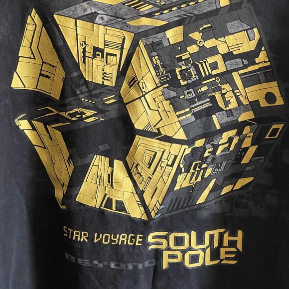 Vintage Made In USA  South Pole Star Voyage Beyond T-shirt Size XL - Picture 2 of 7
